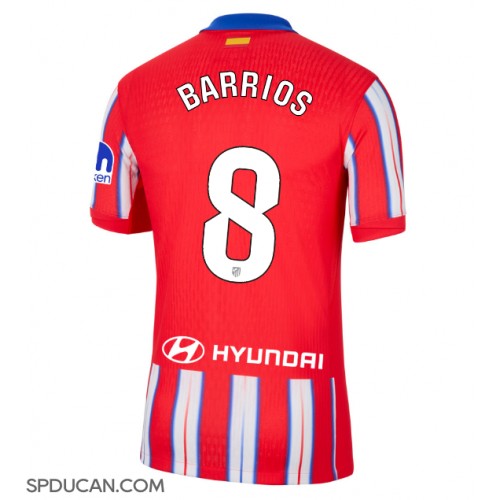 Muški Nogometni Dres Atletico Madrid Pablo Barrios #8 Domaci 2024-25 Kratak Rukav